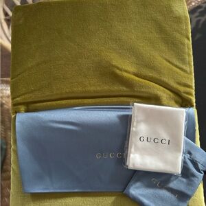 Gucci Olive and Sky Blue Velvet Collection